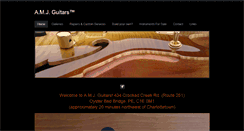 Desktop Screenshot of amjguitars.com